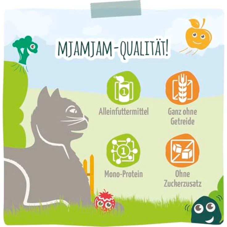 MjAMjAM Chicks und Friends Box, 12x125g Katzen-Nassfutter mit Hühnchenvariationen und Gemüsebeilagen – Bild 5