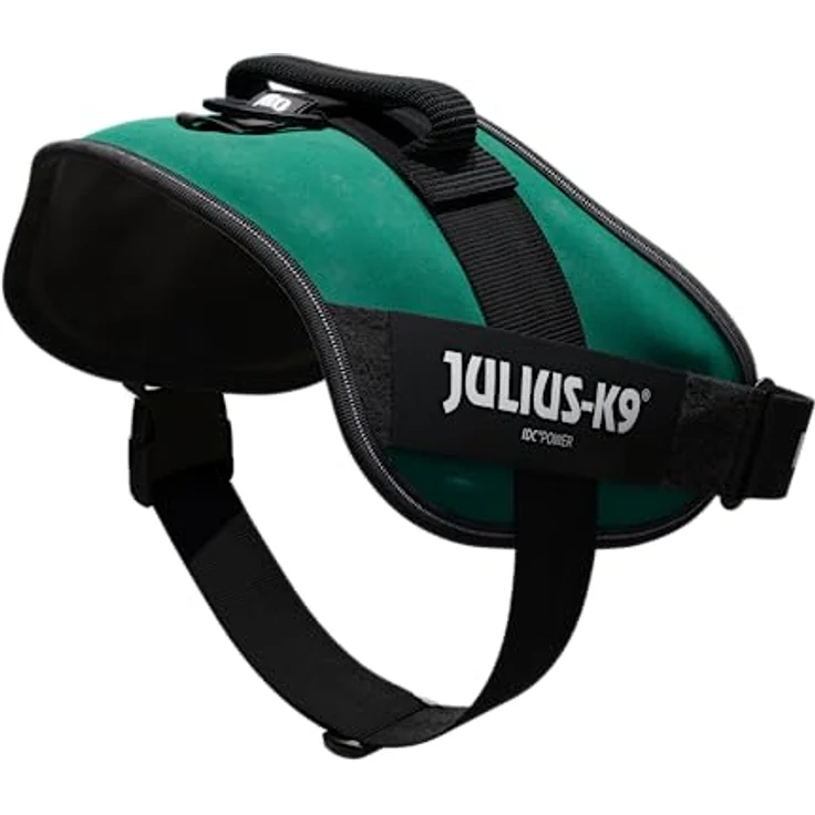 JULIUS K-9 IDC Powergeschirr, Größe 2XL/3 für Brustumfang 82-115 cm, Dunkelgrün mit austauschbaren Klettaufschriften und reflektierenden Elementen – Bild 4