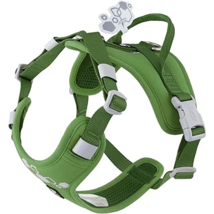 HURTTA Weekend Warrior II, Hunde-Geschirr in parsley (grün) mit robuster Zugfestigkeit und optimaler Passform für schlankere Hunde – Bild 2