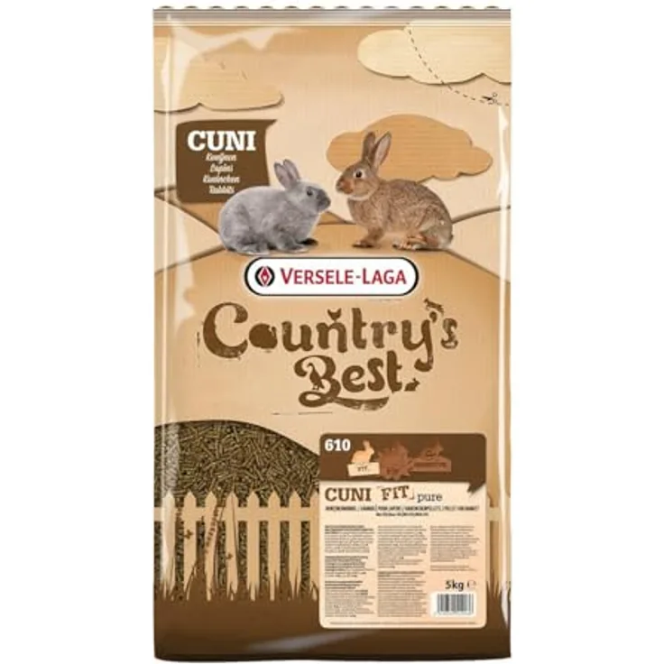 Versele-Laga 5 KG Cuni fit Pure, Vollständiges Kaninchenfutter für eine ausgewogene Ernährung
