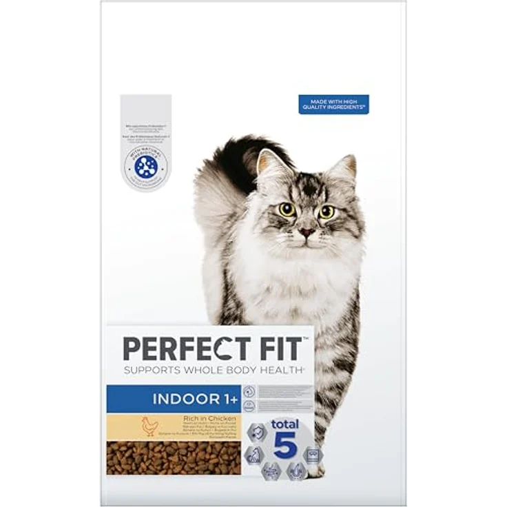 Perfect Fit Indoor Adult Trockenfutter für Katzen ab 1 Jahr, Huhn, 7 kg – Mit Taurin, Vitaminsupport für gesunde Haut & Harnwege, optimale Gewichtskontrolle – Bild 2