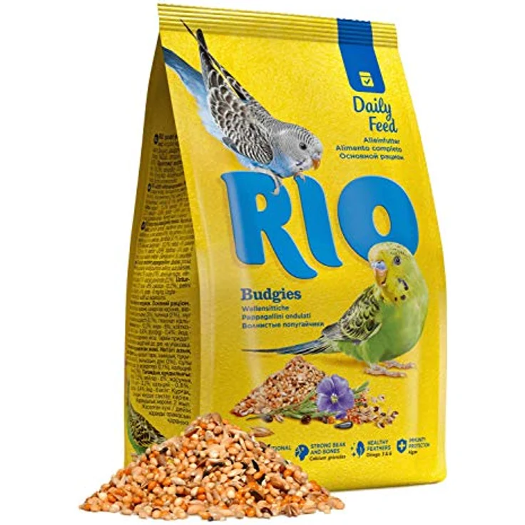 RIO Budgies, Alleinfuttermittel für Wellensittiche, 1 kg mit gesunden Saaten und Getreide, enthält Algen und Calciumgluconat für optimale Ernährung – Bild 4