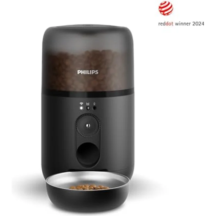 Philips Pet Futterautomat mit Kamera, Schwarz, HD-Überwachung, Mahlzeitenplaner und Anti-Verstopf-Technologie – Bild 2