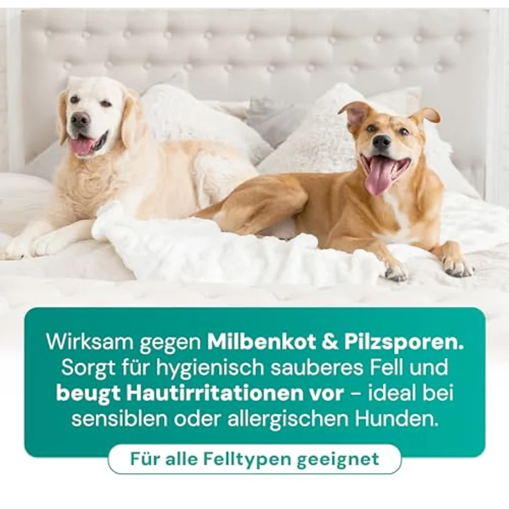 Emmi-pet Hundeshampoo 2in1 Feuchtigkeit Natur 250 ml – pH-neutral, mit Aloe Vera & Kräuterextrakten, pflanzliche Formel für sensible Hunde & Welpen, sanfte Reinigung & Fellpflege – Bild 4