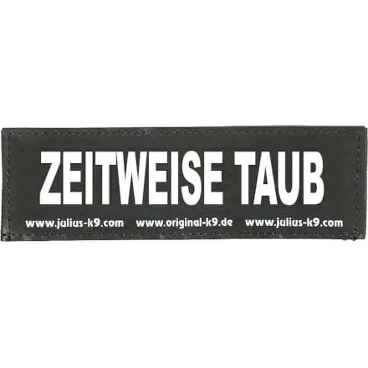 Julius-K9® Klettsticker Größe XS bis L L ZEITWEISE TAUB – Bild 2