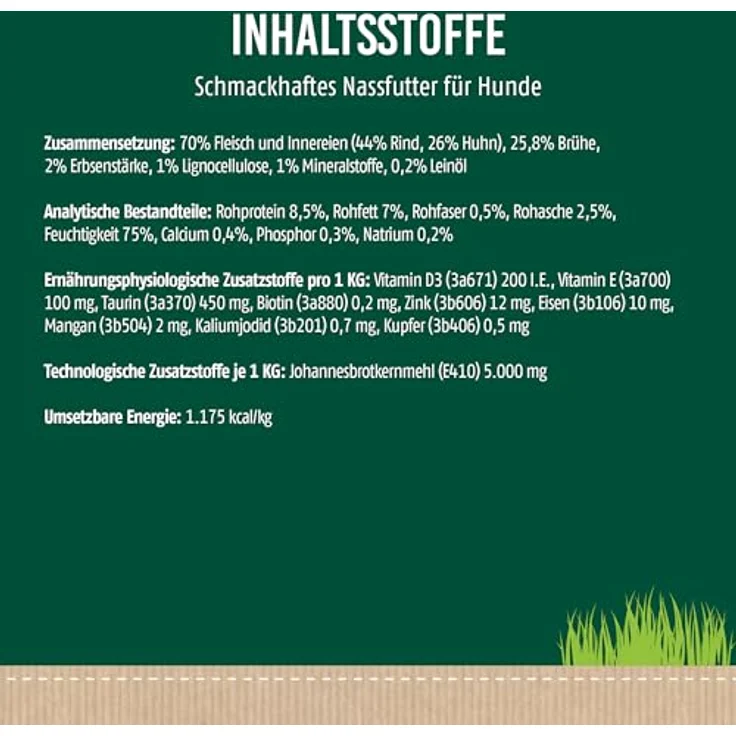 Christopherus Fleischmix, Nassfutter für Hunde mit Rind, getreidefrei, 6 x 800 g – Bild 5