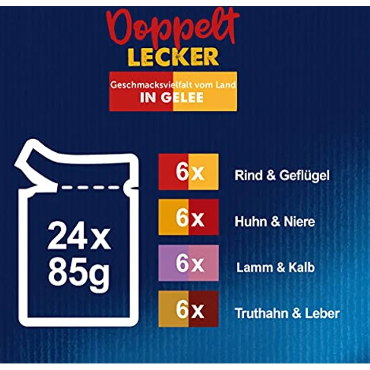PURINA FELIX So gut wie es aussieht Doppelt Lecker in Gelee, Katzennassfutter 24x85g Portionsbeutel, komplett und ausgewogen mit Vitaminen D und E, ohne Farbstoffe und künstliche Aromastoffe – Bild 5