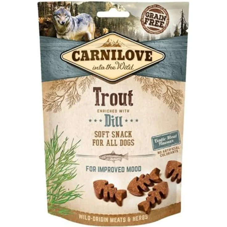 Carnilove Dog - Soft Snack - Forelle mit Dill, 200g Hundesnack für Hunde