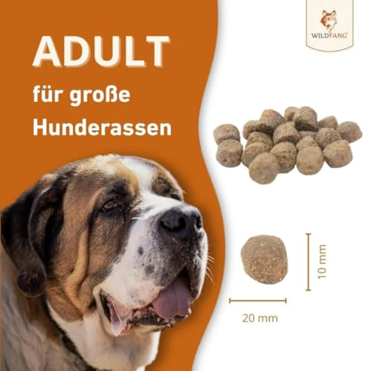 Wildfang® Hundefutter - Trocken - Getreidefreies Premiumfutter für Hunde - 6 kg, Adult Maxi mit Lachs und Forelle, reich an Omega-3 und Gelenkunterstützung – Bild 5