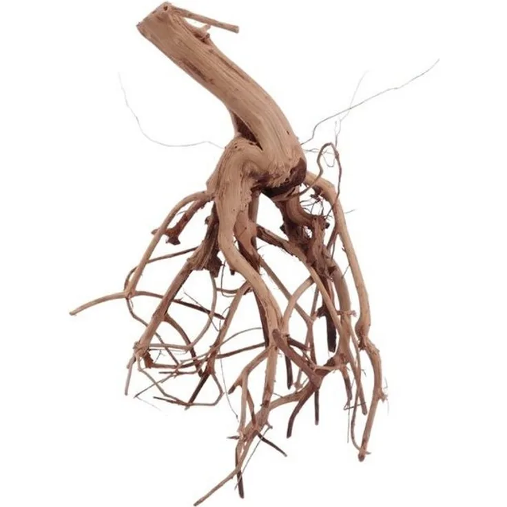 Aquaone M Flowerwurzel Nr.4055, dekorative Wurzel aus Holz für Aquarien und Aquascaping, Höhe 17cm