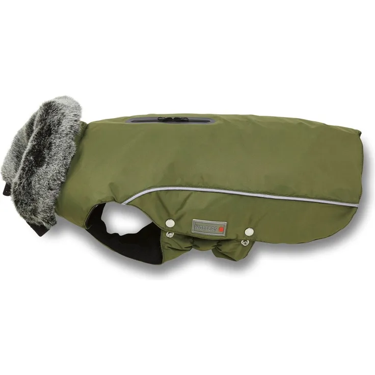 Wolters Winterjacke Amundsen, Wasserdichte Hundebekleidung mit EcoElite-Imprägnierung, olive