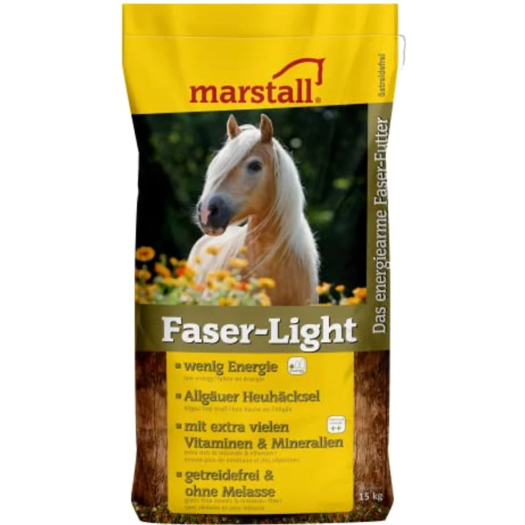 MARSTALL Premium-Pferdefutter Faser-Light, getreidefrei, melassefrei, 15 kg – Bild 1