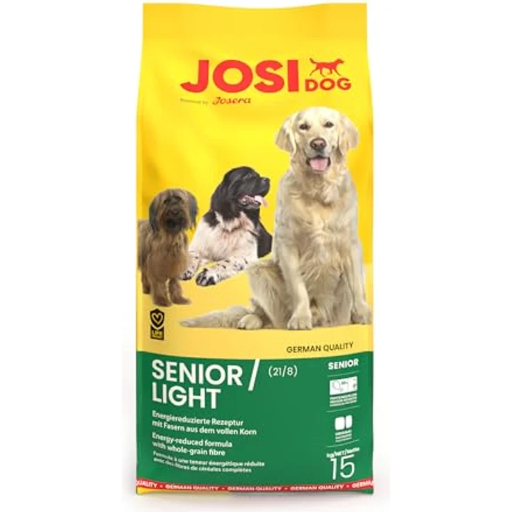 JosiDog Senior Light mit Huhn, energiereduziertes Trockenfutter für ältere Hunde, 15 kg – Bild 2