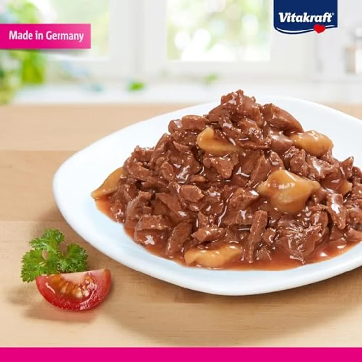 Vitakraft Poésie Création Nassfutter für Katzen, mit Seelachs, Pasta und Tomate, ohne Zucker und Getreide, 85g – Bild 4