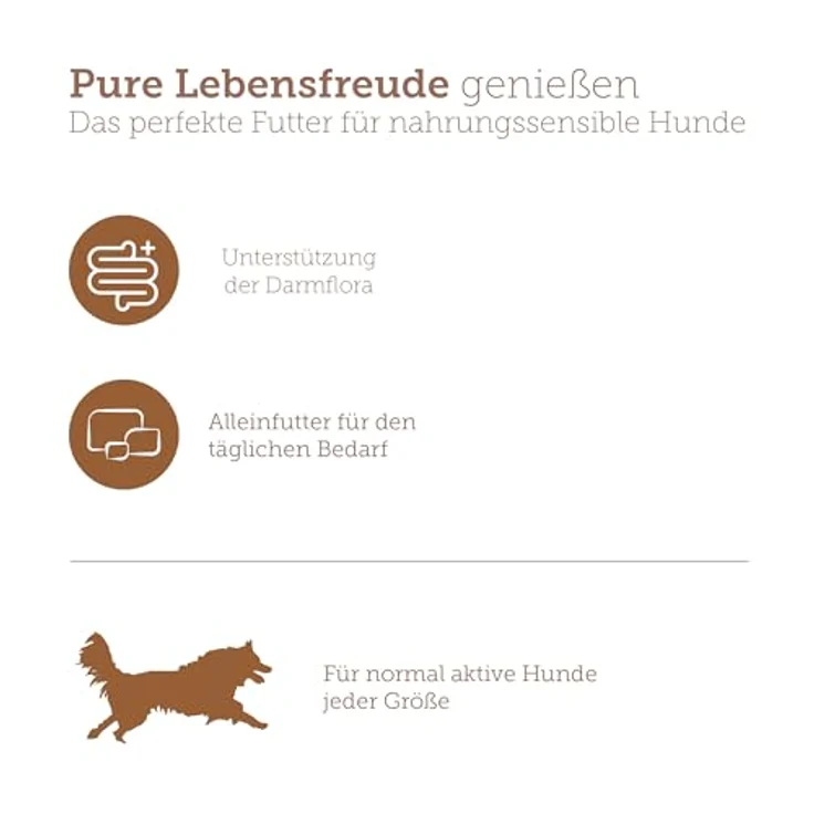 MERA Pure Sensitive Rind (6x400g), Hundefutter nass mit 100% tierischem Protein, getreidefrei für sensible Hunde, Single Protein – Bild 3
