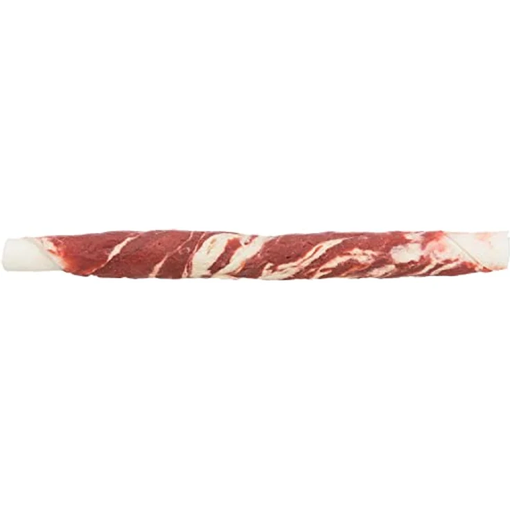 TRIXIE Denta Fun Marbled Rolls, Hundeleckerli mit Rind & Weißfisch zur Zahnpflege, glutenfreier Snack, 70 g (6 Stück, 12 cm) – Bild 2