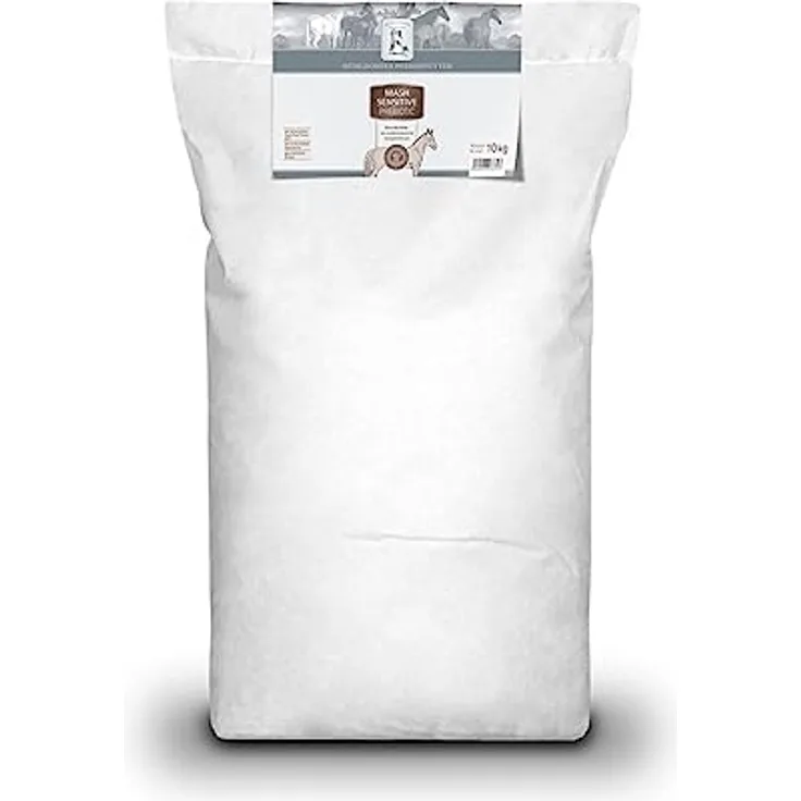 Mühldorfer Mash Sensitive Prebiotic, 10 kg - Getreidestärke- und zuckerreduziertes Pferdefutter für magere, schwerfuttrige Pferde, unterstützt den Stoffwechsel