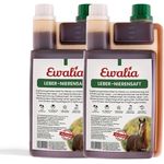 EWALIA Leber-Nierensaft, Vitalisierendes Ergänzungsfuttermittel für Pferde, Unterstützung für Leber und Nieren, 100% natürliche Entgiftungshilfe, 2x1 Liter