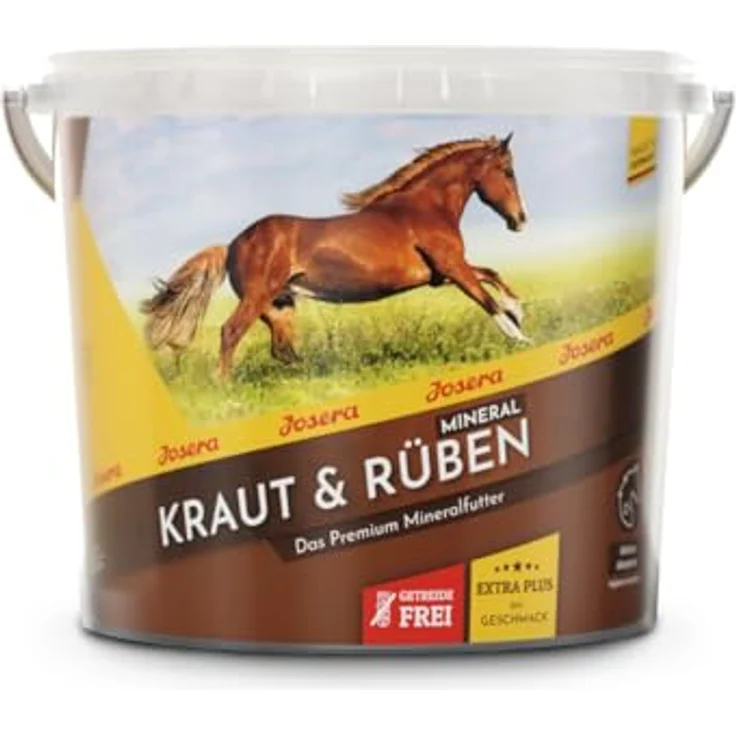 Josera Kraut und Rüben Mineral, 4 kg getreidefreies Mineralfutter, stärke- und zuckerreduziert für empfindliche Pferde, klimaneutral – Bild 4