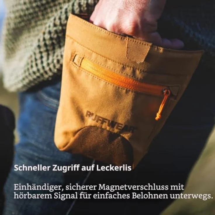 Ruffwear Treat Trader, Leckerlibeutel mit Magnetverschluss und verstellbarem Gurt, River Rock Green – Bild 2