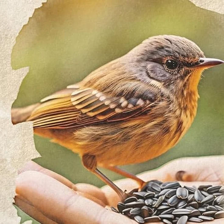 Bird`s Garden Sonnenblumenkerne schwarz, 10 kg Vogelfutter für Winterfütterung – Bild 5
