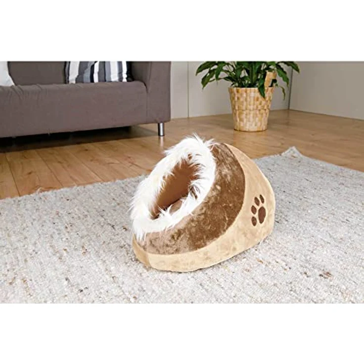 Trixie Kuschelhöhle Minou beige/braun 41x35x26cm – Bild 5