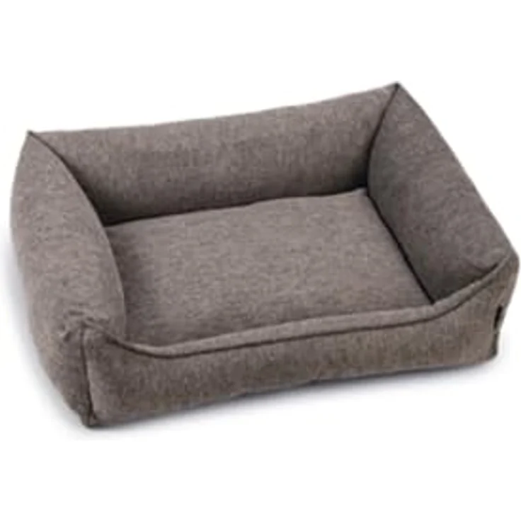 Beeztees Tierbett Zia - Orthopädisches Hundebett mit Memory-Schaumfüllung - Grau - 80x60x22 cm – Bild 2