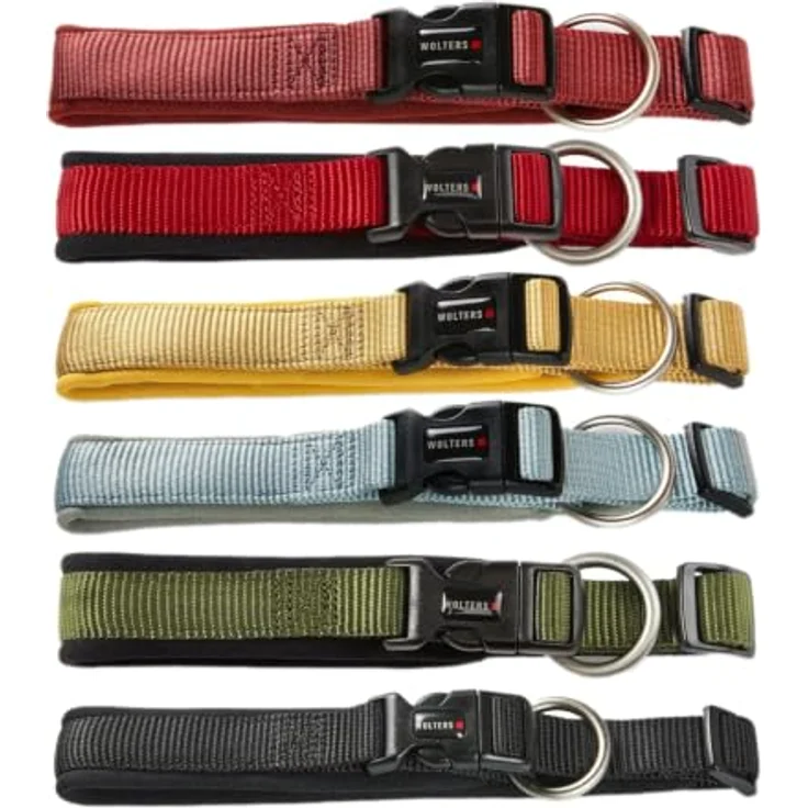 Wolters Professional Comfort, Hunde-Halsband extra breit, stufenlos verstellbar, waschbar, schwarz/schwarz – Bild 2