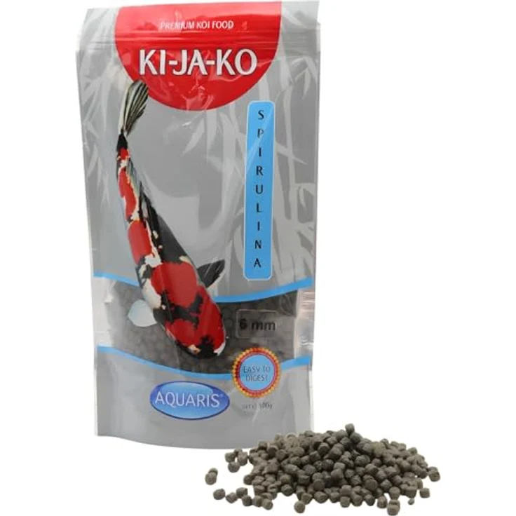 KI-JA-KO Spirulina Plus, Carotinoid-reiches Koi Fischfutter mit Capsanthin und Astaxanthin, 10 kg / 6 mm, stärkt das Immunsystem und unterstützt die Verdauung – Bild 3