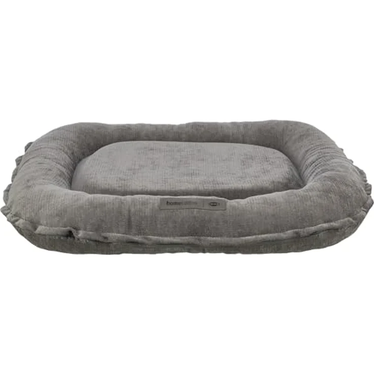 Trixie Hundekissen Vital Lennox, ovales orthopädisches Hundebett in Grau, 70×55cm mit viskoelastischem Schaum für Memory-Effekt und rutschsicherem Boden - 371340 – Bild 1
