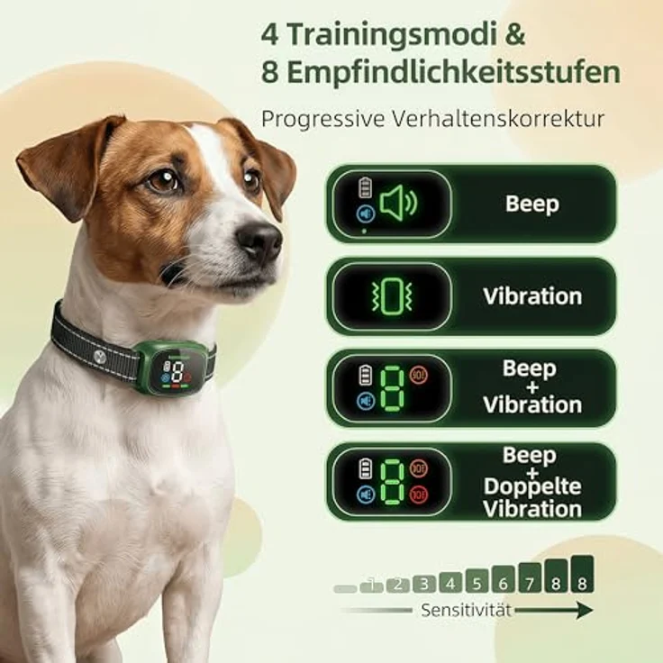 Cooiiye Antibellhalsband für Hunde, schmerzfreies Trainingshalsband mit IP67 wasserdichter Bauweise, verstellbar von 20-60 cm, orange (Schwarz) – Bild 5