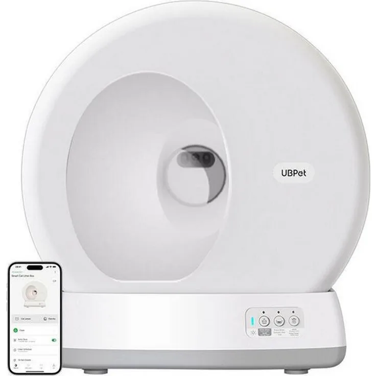 UBPET C10, Selbstreinigende Katzentoilette Smart mit automatischer Reinigung, leiser Betrieb, für mehrere Katzen geeignet