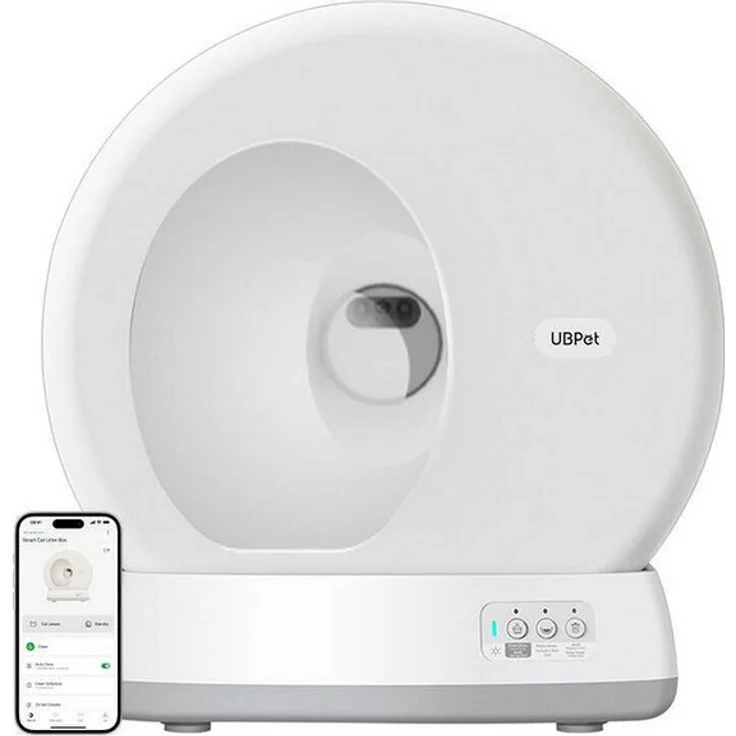 UBPET C10, Selbstreinigende Katzentoilette Smart mit automatischer Reinigung, leiser Betrieb, für mehrere Katzen geeignet