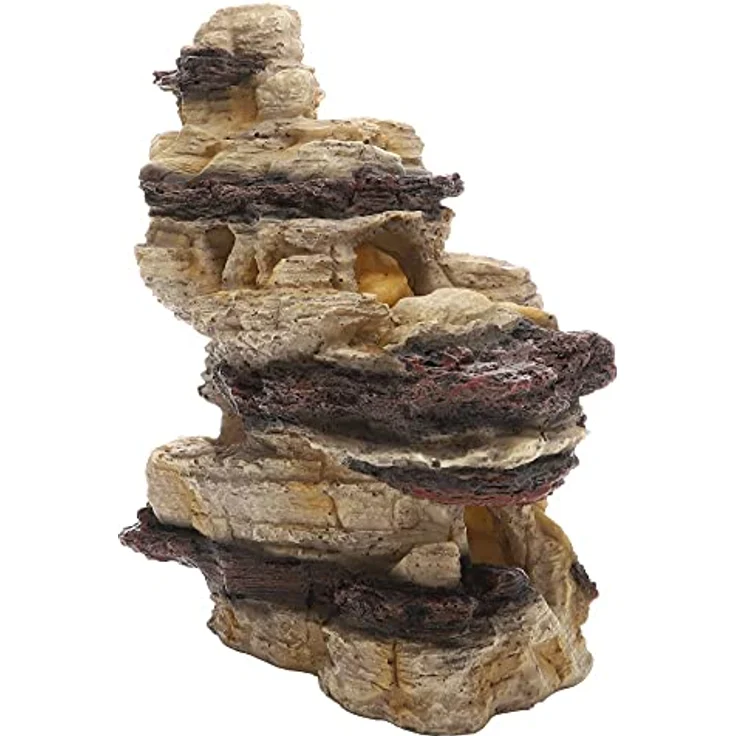 HOBBY Aquariendeko Arizona Rock 2, Naturnah gestalteter Felsen für Aquarium und Terrarium, 24x26x14 cm, aus sicherem Polyresin – Bild 5