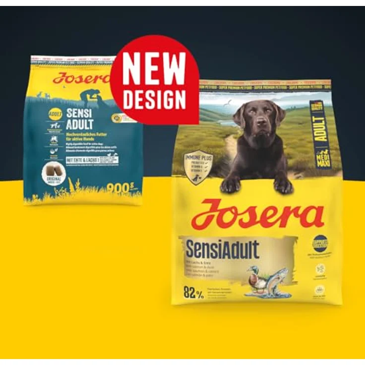 JOSERA SensiAdult mit Lachs & Ente, glutenfreies Premium Trockenfutter für mittelgroße und große Rassen, 3 kg, für sensitive Athleten mit Immune Plus – Bild 3
