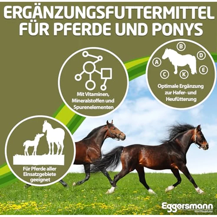 Eggersmann Mein Pferdefutter Kombi Pellets, 10 mm Pelletiertes Mischfutter, eiweißreduziert & haferfrei, 25 kg – Bild 3