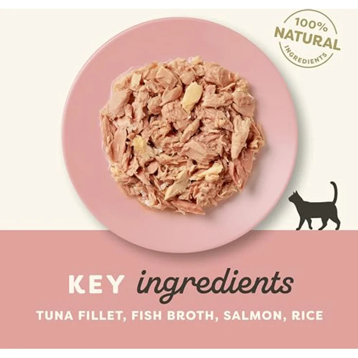 Applaws 100% Natural Premium Katzennassfutter Thunfischfilet mit Lachs in Brühe, Packung mit 24 x 156g Dosen, ohne Getreide, hoher Proteingehalt, natürliche Omega-3- und Omega-6-Quelle – Bild 3