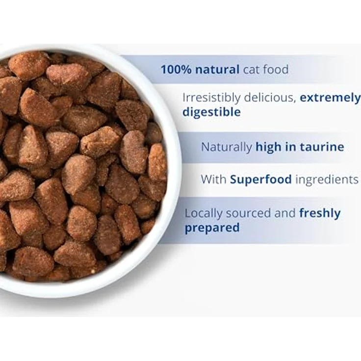 Catit Recipes Premium Trockenfutter für Katzen, mit Geflügelfleisch und Meeresfisch, Alleinfuttermittel, 2kg, reduziert Stuhlgeruch, ohne Getreide – Bild 4