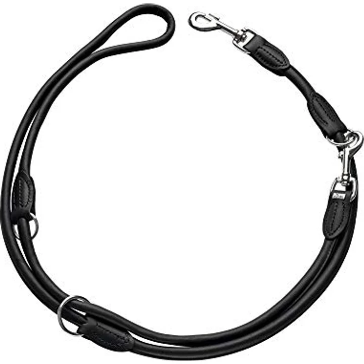 Hunter Hunde-Leine verstellbar Round & Soft schwarz 8-200 – Bild 2