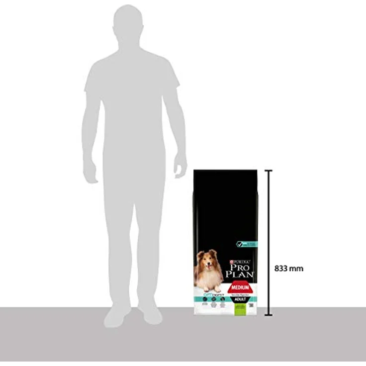 PURINA PRO PLAN Medium Adult Lamm & Reis Sensitive Digestion, Sparpaket 2 x 14 kg, Hochverdauliches Trockenfutter für mittelgroße Hunde mit Prebiotika und hochwertigem Lamm – Bild 6