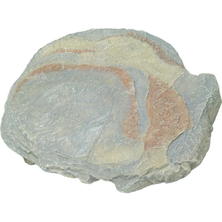 HOBBY Aquariendeko Sunset Rock 4, Dekoration für Aquarium und Terrarium, rötlich-graue Felsenoptik mit natürlichen Konturen, 20x20x11 cm