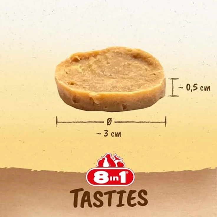 8in1 Tasties Hühnerchips, Hundesnack im Sparpaket, fettarm und glutenfrei, 6 x 85 g – Bild 6