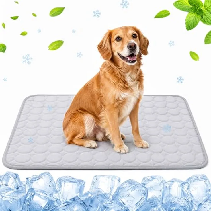 CNMTCCO Kühlmatte für Hunde & Katzen, Selbstkühlende Kühldecke für drinnen und draußen, temperaturregulierend, 70x55cm
