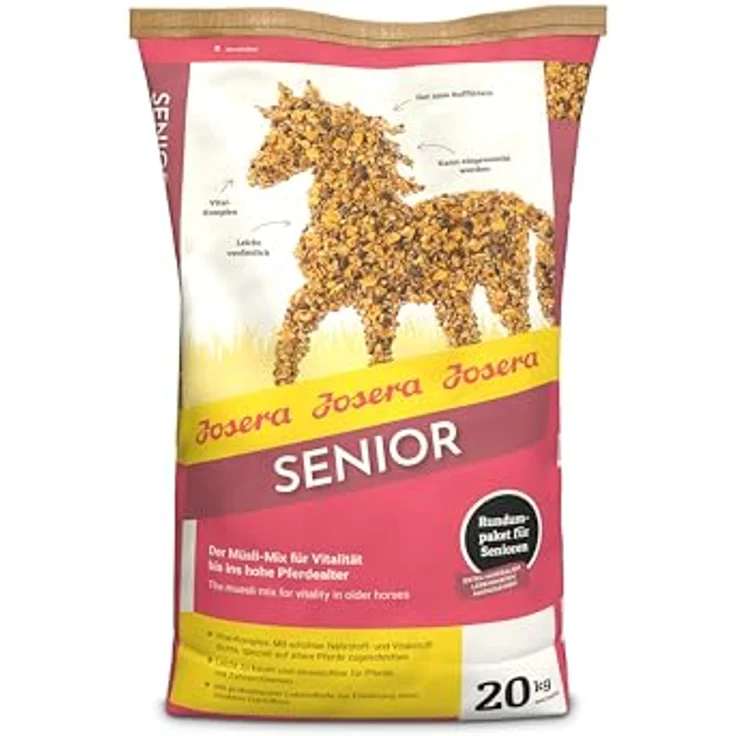 Josera JOSERA Senior, Premium Pferdefutter für ältere Pferde, 20 kg, leicht verdaulich und gut zu kauen, mit Vital-Komplex, klimaneutral, 1er Pack – Bild 2