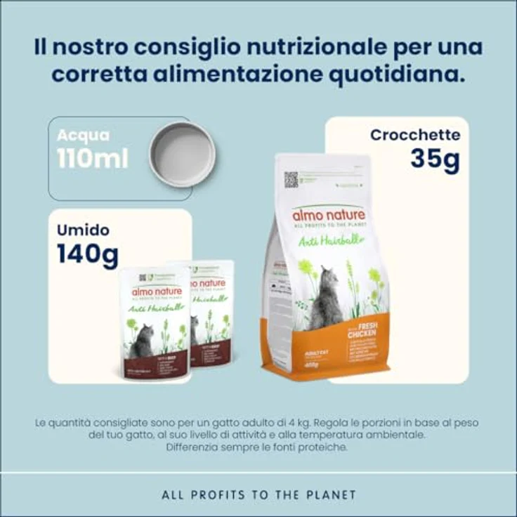 Almo Nature Almo Holistic Anti Hairball Multipack 6x70 g, Katzenfutter mit Rind & Huhn, fördert die Verdauung und vermindert Haarballenbildung – Bild 5