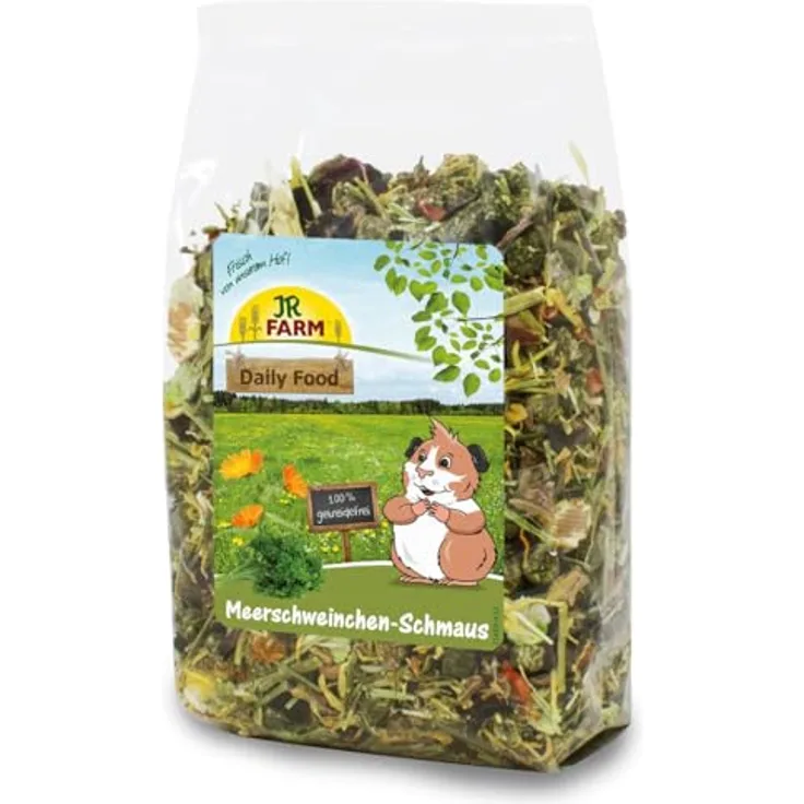 JR FARM Meerschweinchen-Schmaus, getreidefreies Kleintierfutter mit natürlichen Kräutern und Gemüse, 2,5 kg