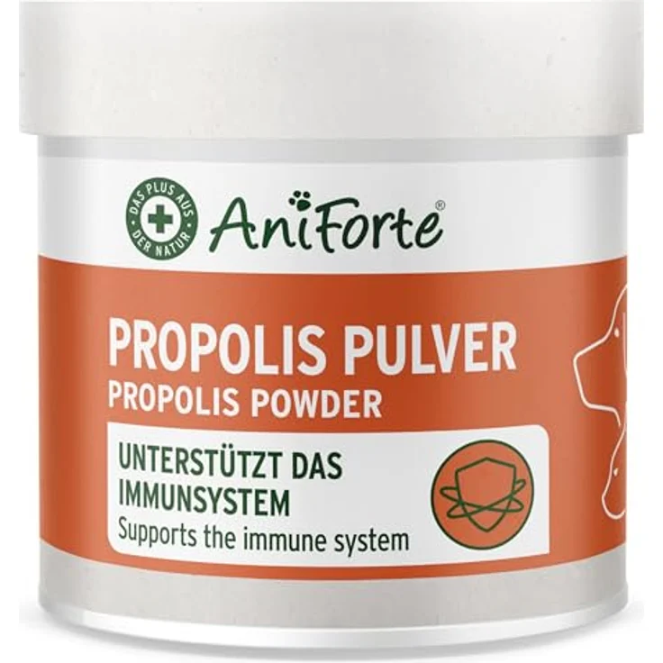 AniForte Propolis Pulver für Hunde & Katzen, 20g - Natürliches Propolispulver zur Unterstützung von Immunsystem und Hautgesundheit, hergestellt in Deutschland – Bild 1