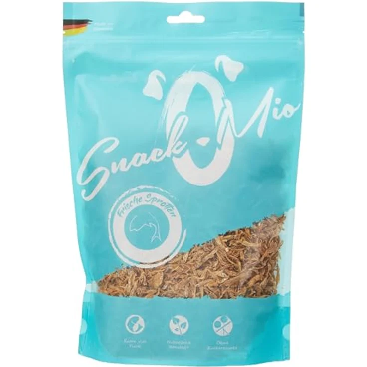 SnackOMio Premium Hundesnack, luftgetrocknete Sprotten, getreidefrei, 1 x 50 g – Bild 1