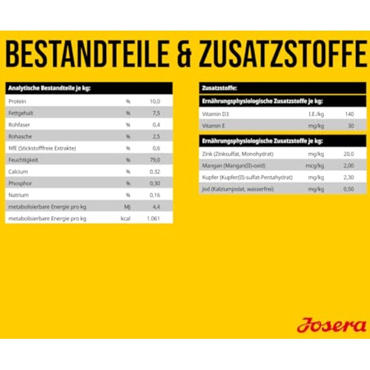 Josera Meat Lovers Junior Pure Beef, Premium Nassfutter für Welpen & Junghunde, 61,5 % Rindfleisch, getreidefrei, 6er Pack à 400 g – Bild 5