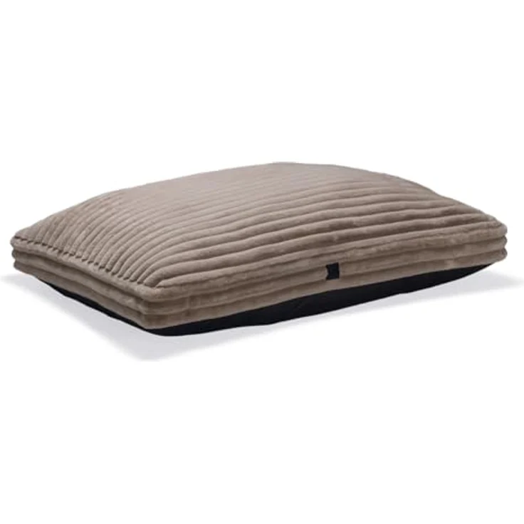Designed By Lotte Tierkissen Hundekissen Reza beige - Stilvolles Liegekissen für Hunde, recycelter Polyesterfaser, rutschfeste Unterseite – Bild 1